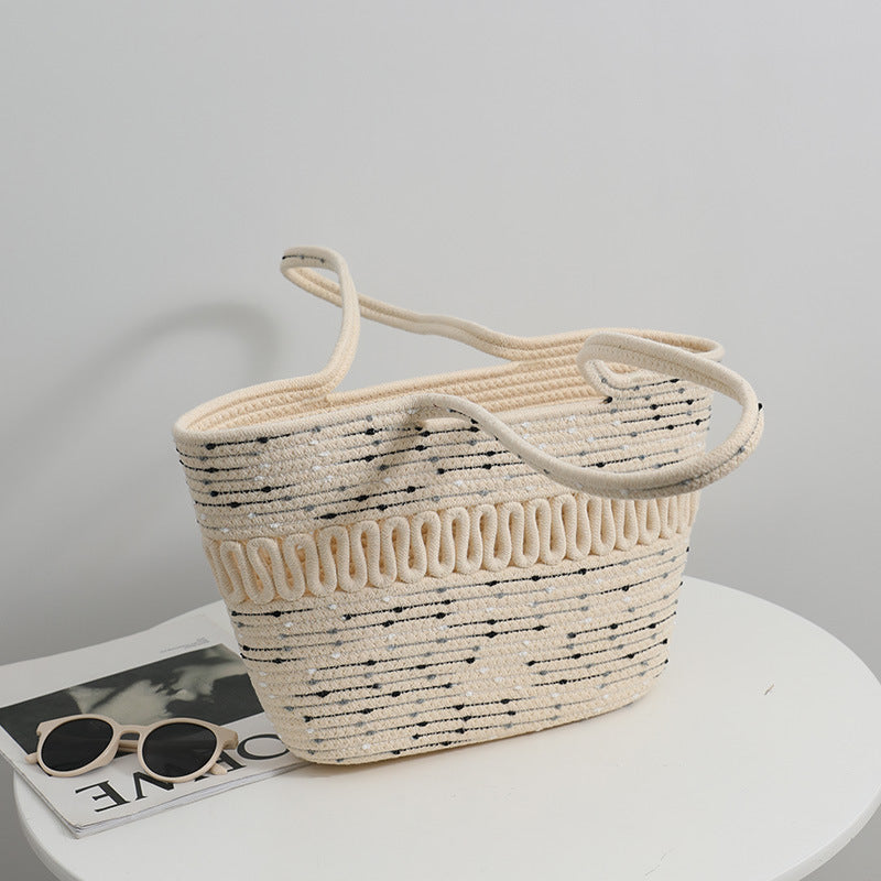Damen trendige geflochtene Handtasche Brehn
