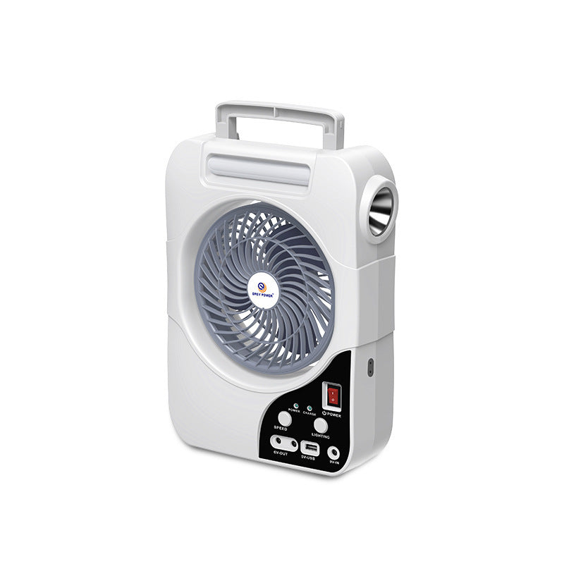 Unisex Tragbarer Ventilator mit Solarpanel Brehn