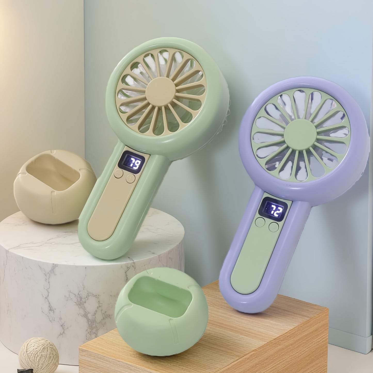 Damen tragbarer Mini-Ventilator mit LED-Display Brehn
