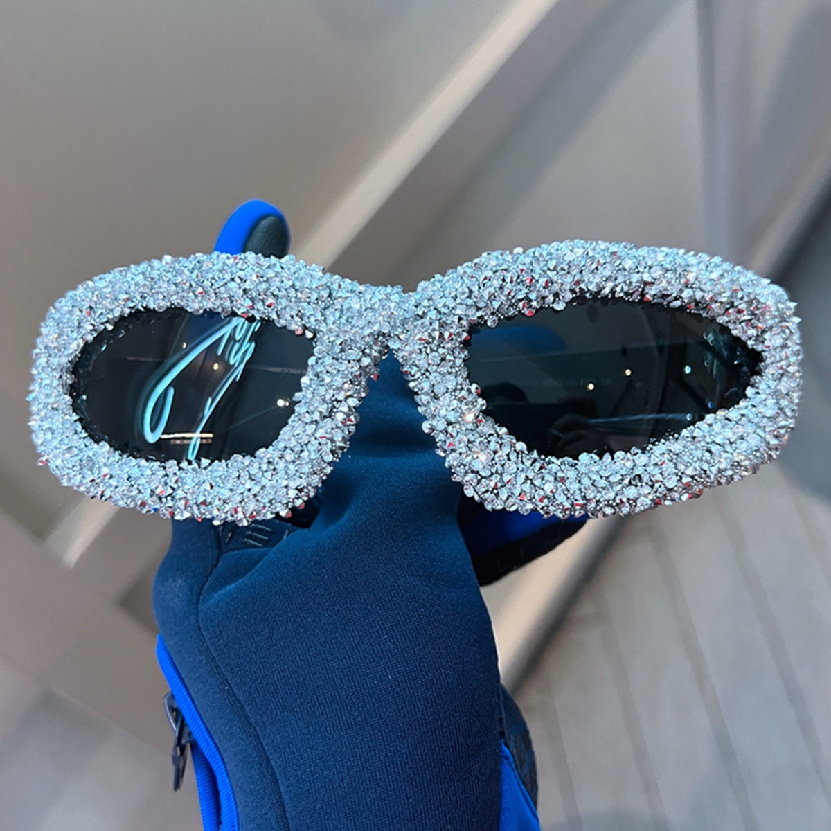 Damen Glamouröse Schmuckstein-Sonnenbrille Brehn