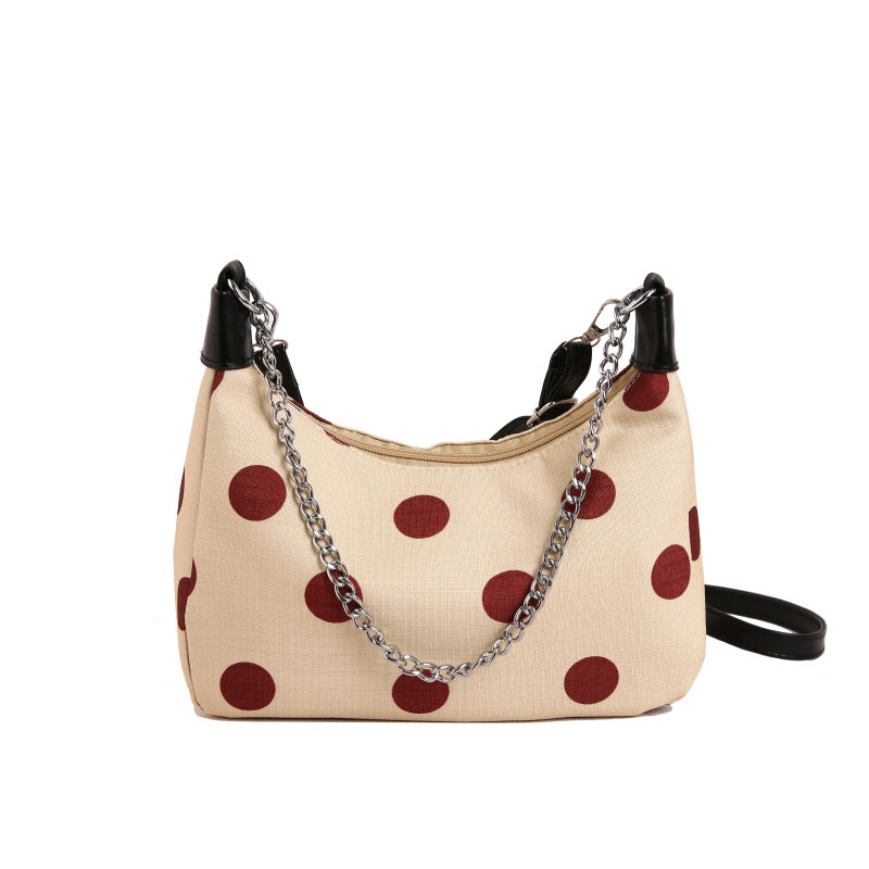 WoPolka Dot gemustertes Crossbody-Handtasche Brehn