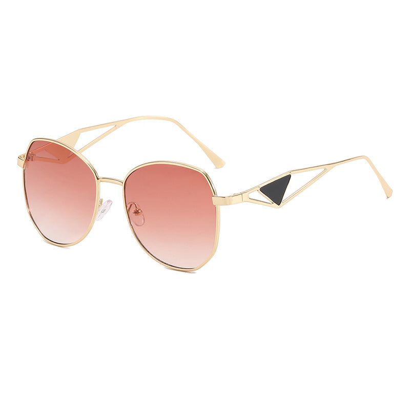 Damen modische geometrische Sonnenbrille mit einzigartigem Rahmen Brehn