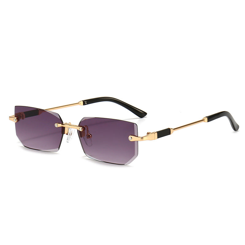 Damen elegante und modische Sonnenbrille mit transparentem Rahmen Brehn