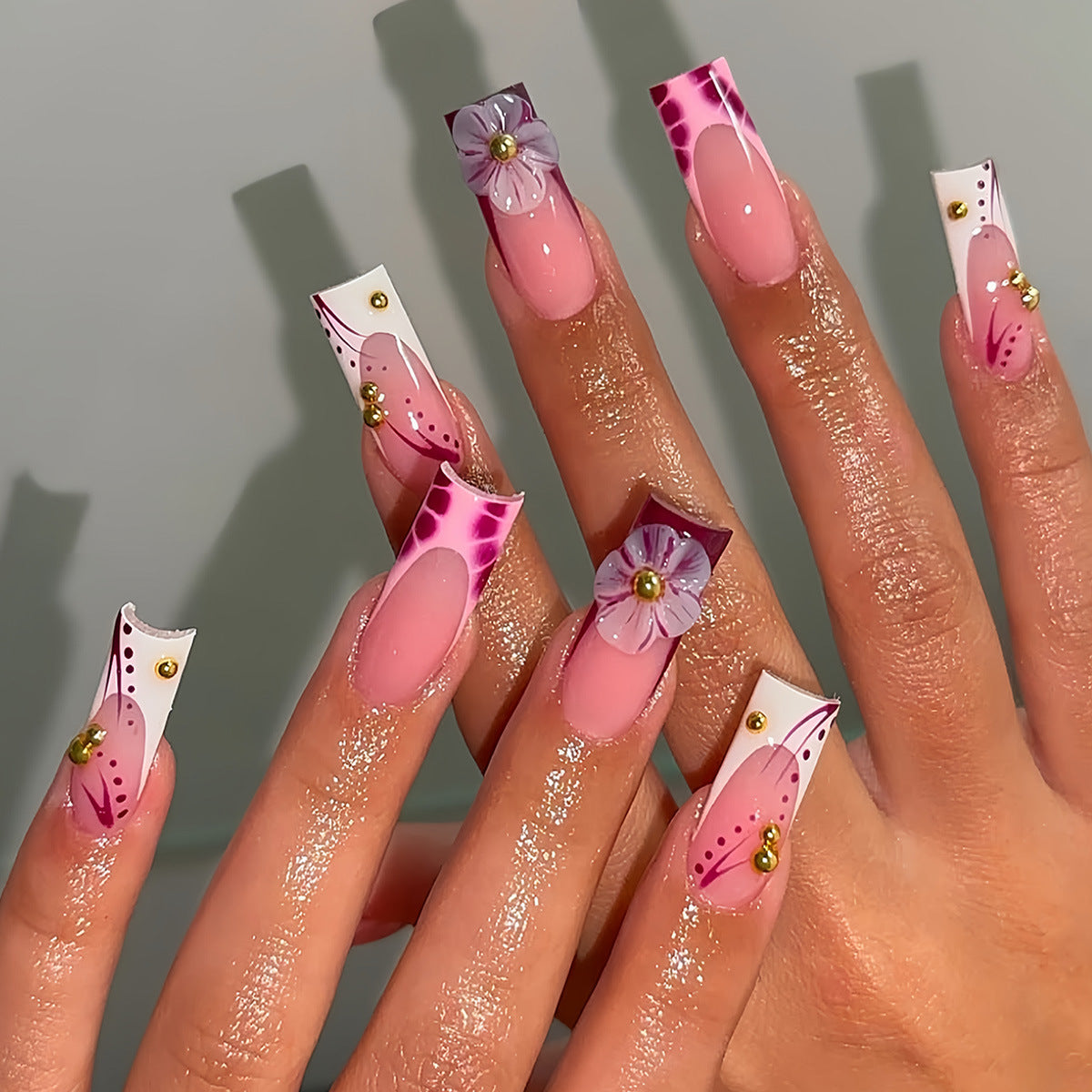 Premium Floral Nail Art Extensions Brehn