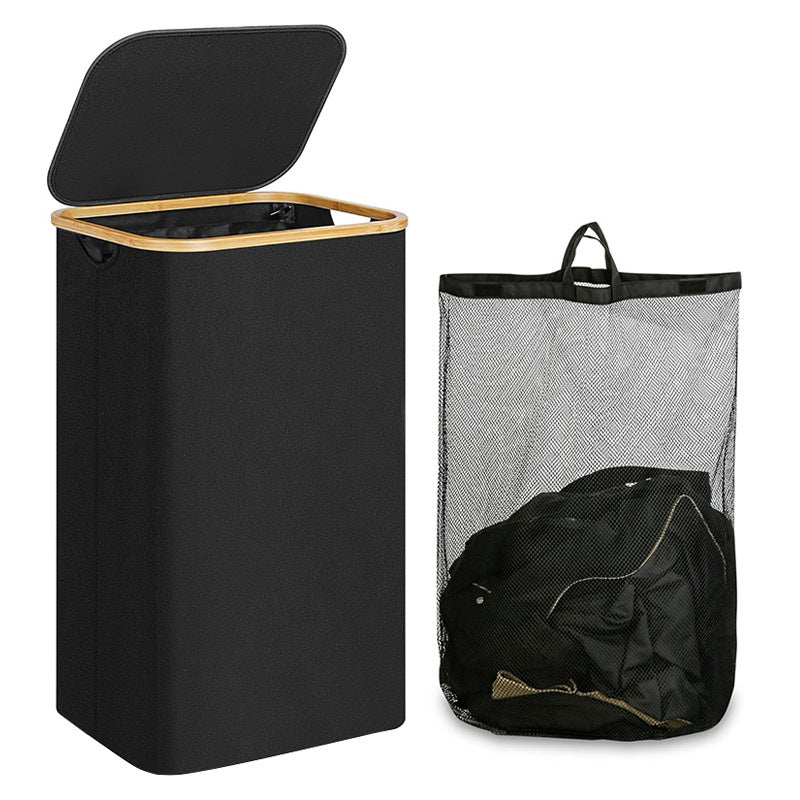 Eleganter Wäschekorb mit Abnehmbarem Innenbeutel Brehn