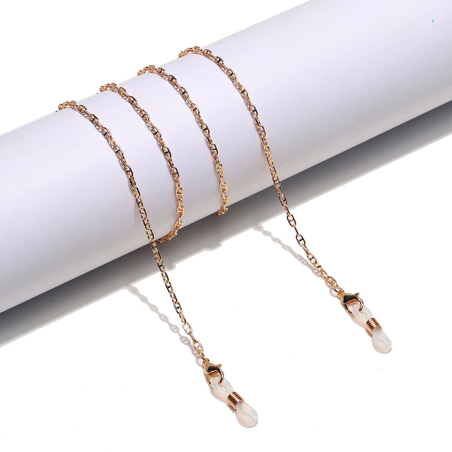Eleganter goldener Kettenbrillenhalter Brehn