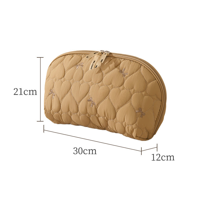 Herz-Gepolstertes Make-up Täschchen Brehn