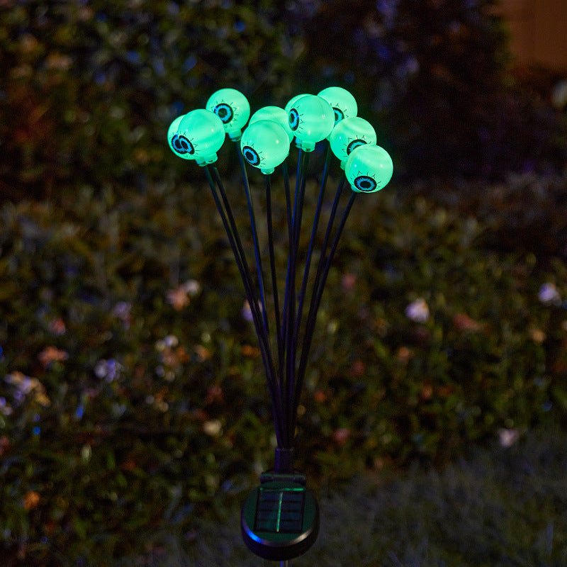 Gruselige Gartenlichter mit Augen-Motiv Brehn