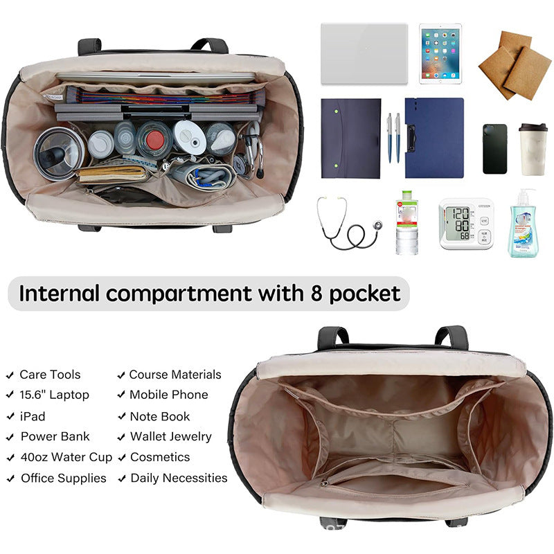 Praktische Handtasche mit Mehreren Fächern Brehn