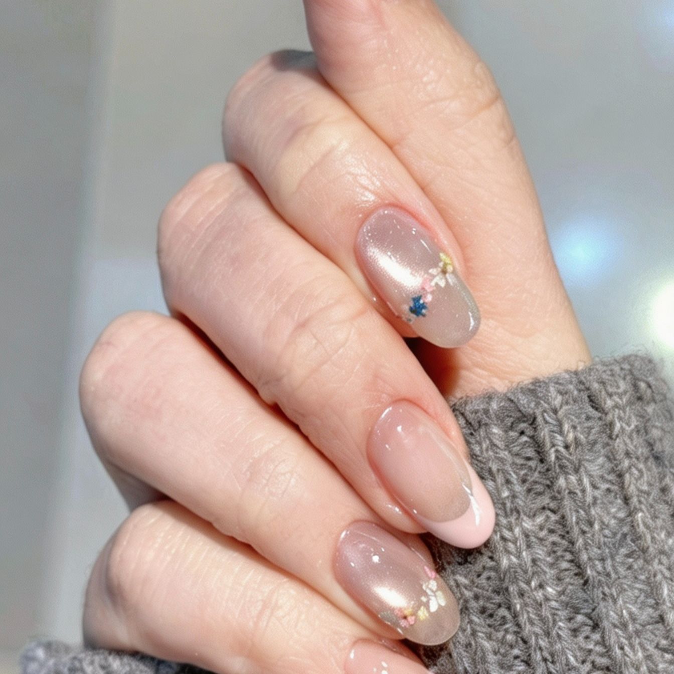 Verspielt Hase-Themen Press-On Nagelkunst Set Brehn