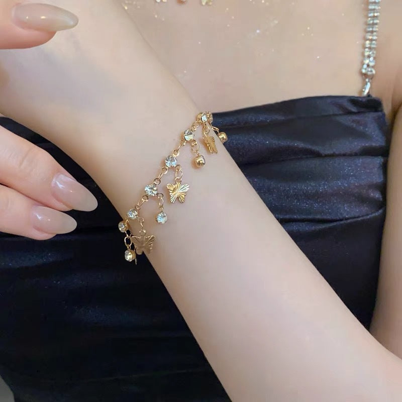 Elegantes Blattdesign Brehn-Halskette