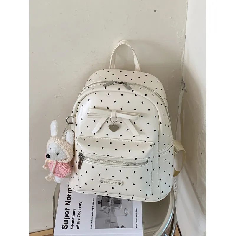 Polka-Dot Dekorativer Mini-Rucksack Brehn