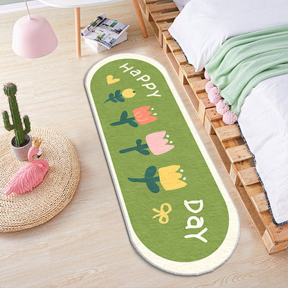 Florales Design Bereich Läufermatte