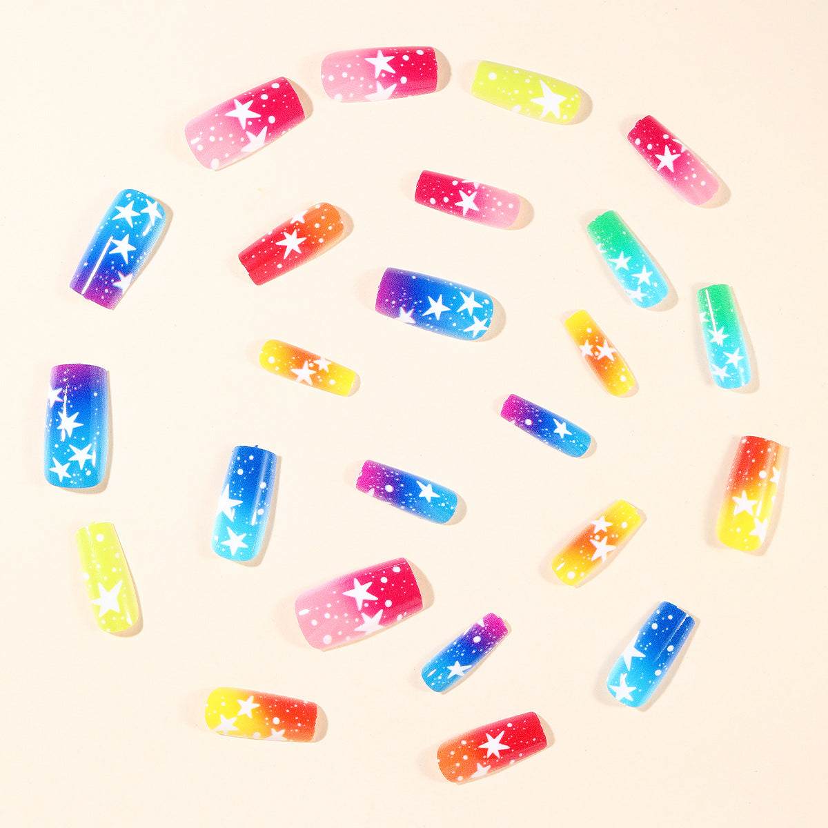 Ombre Starry Nagelkunst Brehn