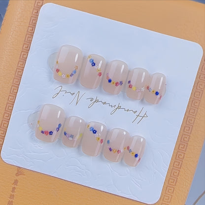 Einzigartiges Design Press-On Nagelset Brehn