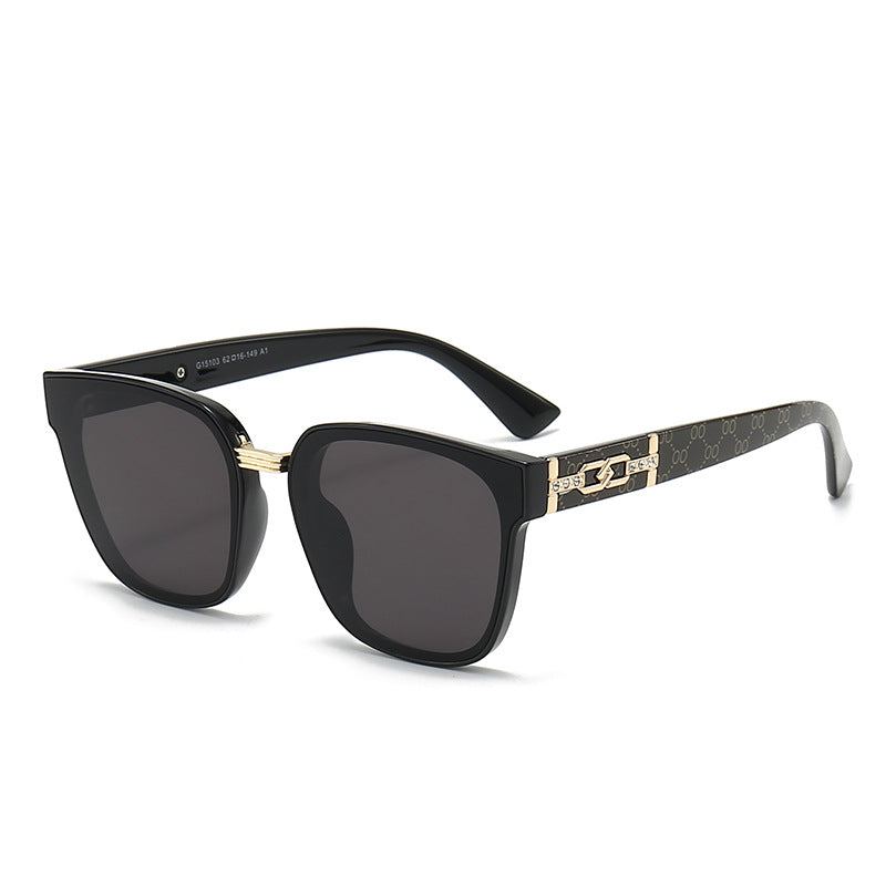 Damen Designer-Sonnenbrille mit luxuriösem Rahmen und angesagtem Schmuckdetail Brehn