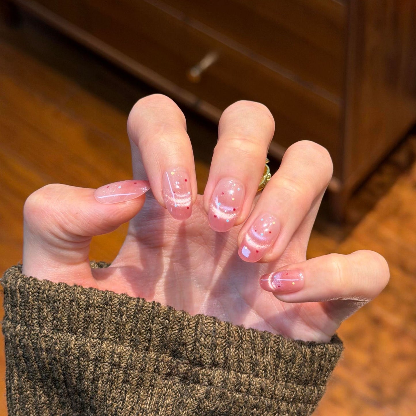 Kunstnägel mit Glamourösem Glitzereffekt Brehn