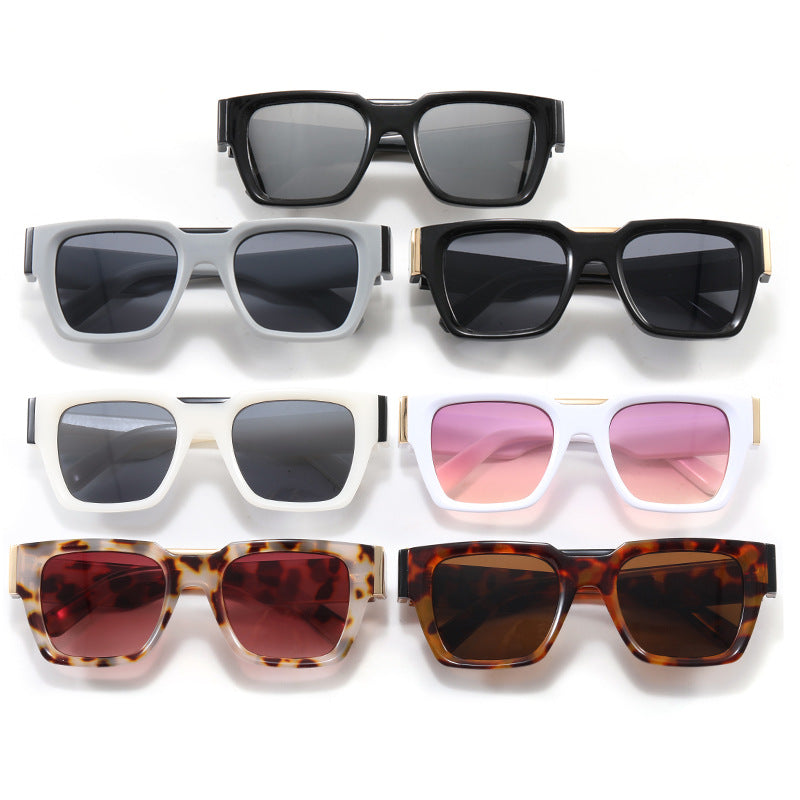 Damen stilvolle quadratische Sonnenbrille mit polarisierten Gläsern Brehn