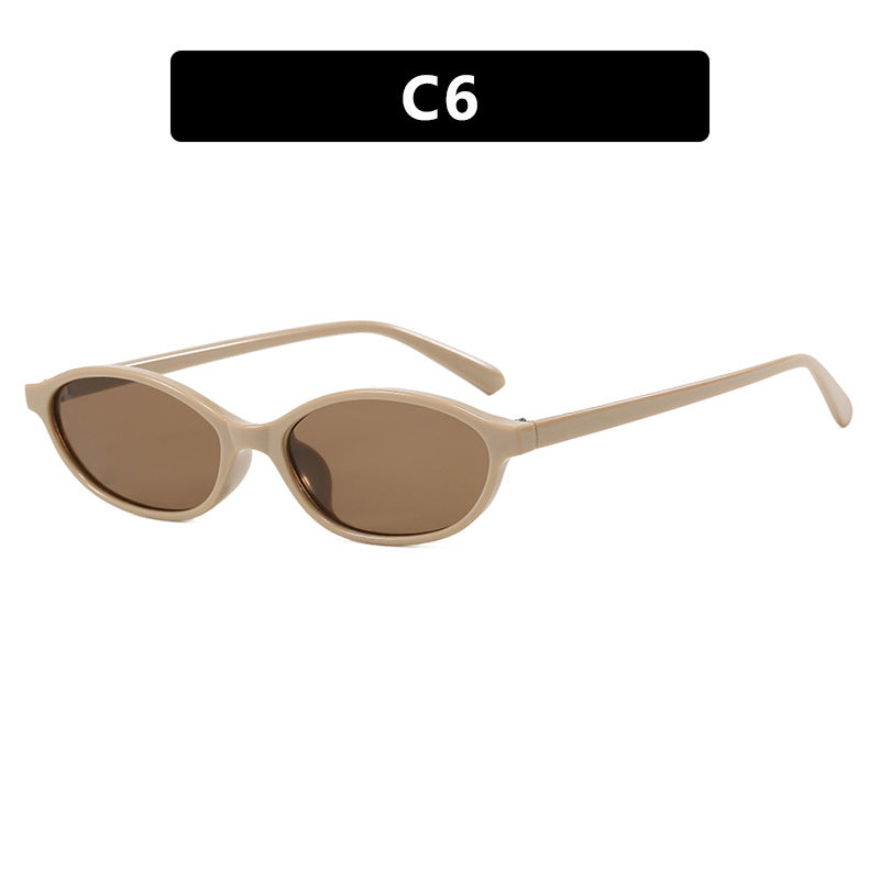 Damen modische Sonnenbrille mit elegantem ovalen Rahmen und UV-Schutz Brehn