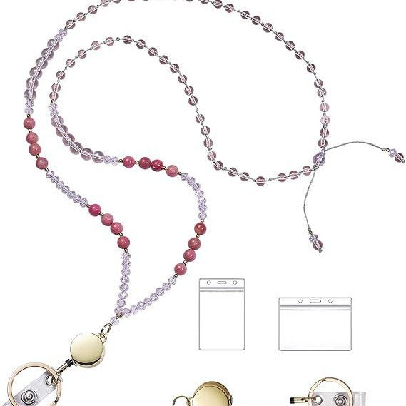 Perlenbrille Lanyard mit Rückzugclip Brehn