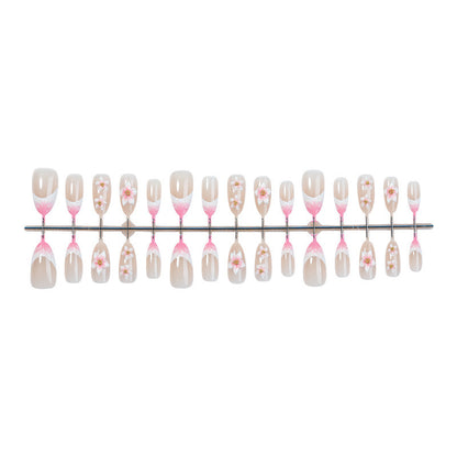 Floral Design Press-On Nail Set Brehn