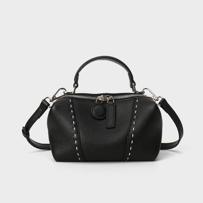 Gepunktete Kuppeltasche mit abnehmbarem Crossbody-Tragegurt