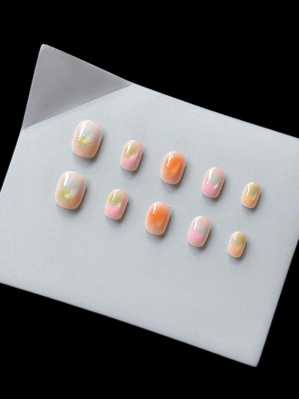 Künstlerisches Ombre-Nagel-Set