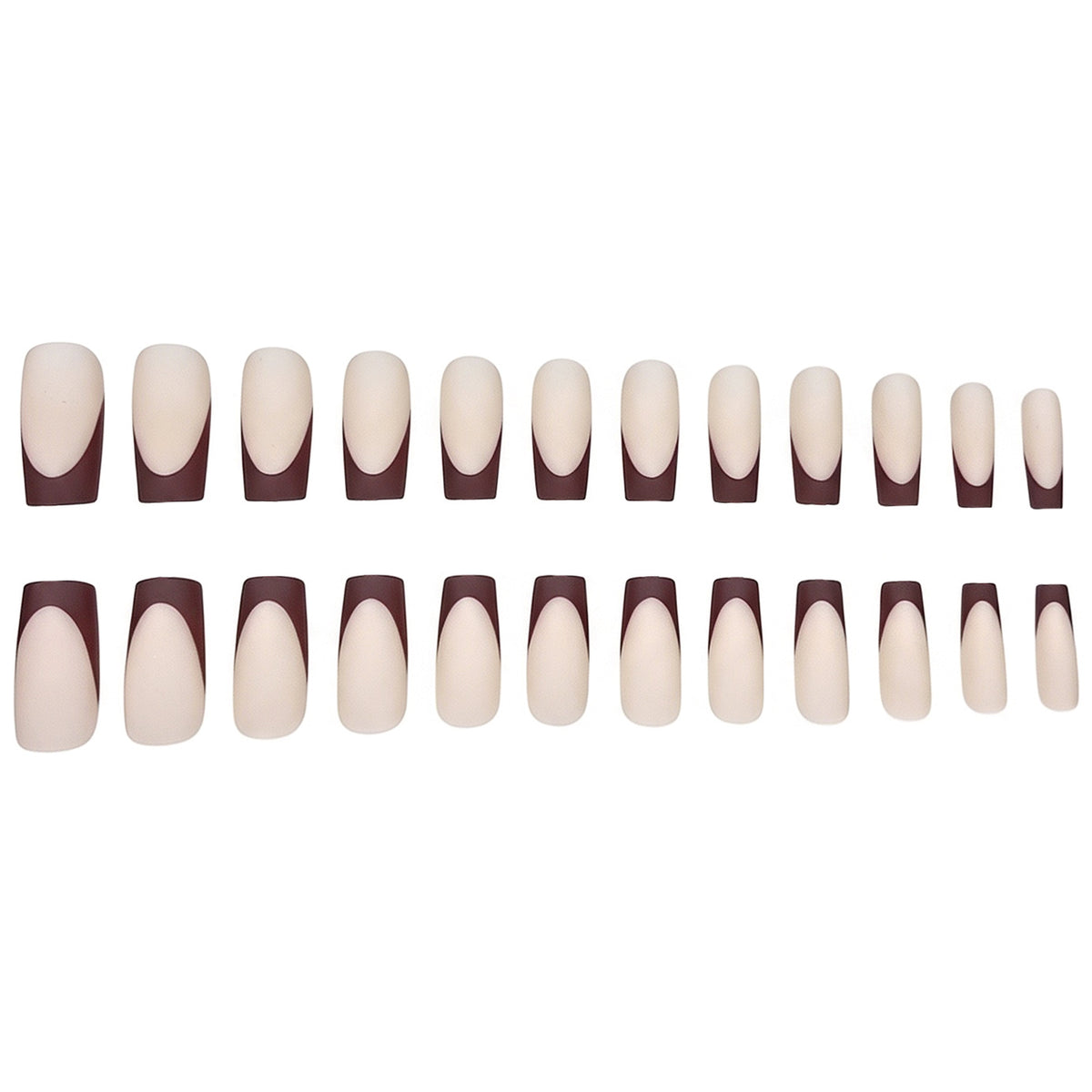 Matt Geometrische Acryl-Nagelerweiterungen Brehn