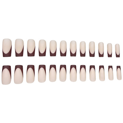 Matt Geometrische Acryl-Nagelerweiterungen Brehn