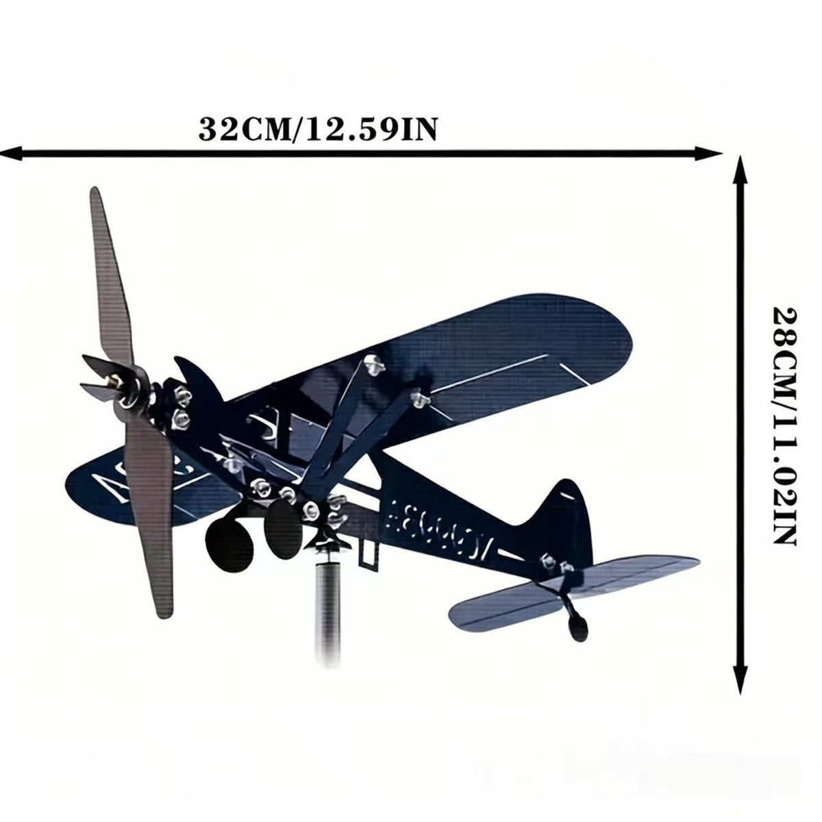 Dekorativer Flugzeug-Gartenstecker Brehn