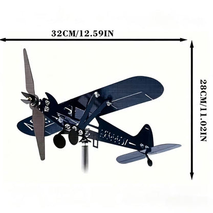 Dekorativer Flugzeug-Gartenstecker Brehn