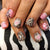 Glamouröse Kunstnagelkollektion mit Tiermotiv und Kristallverzierungen Brehn