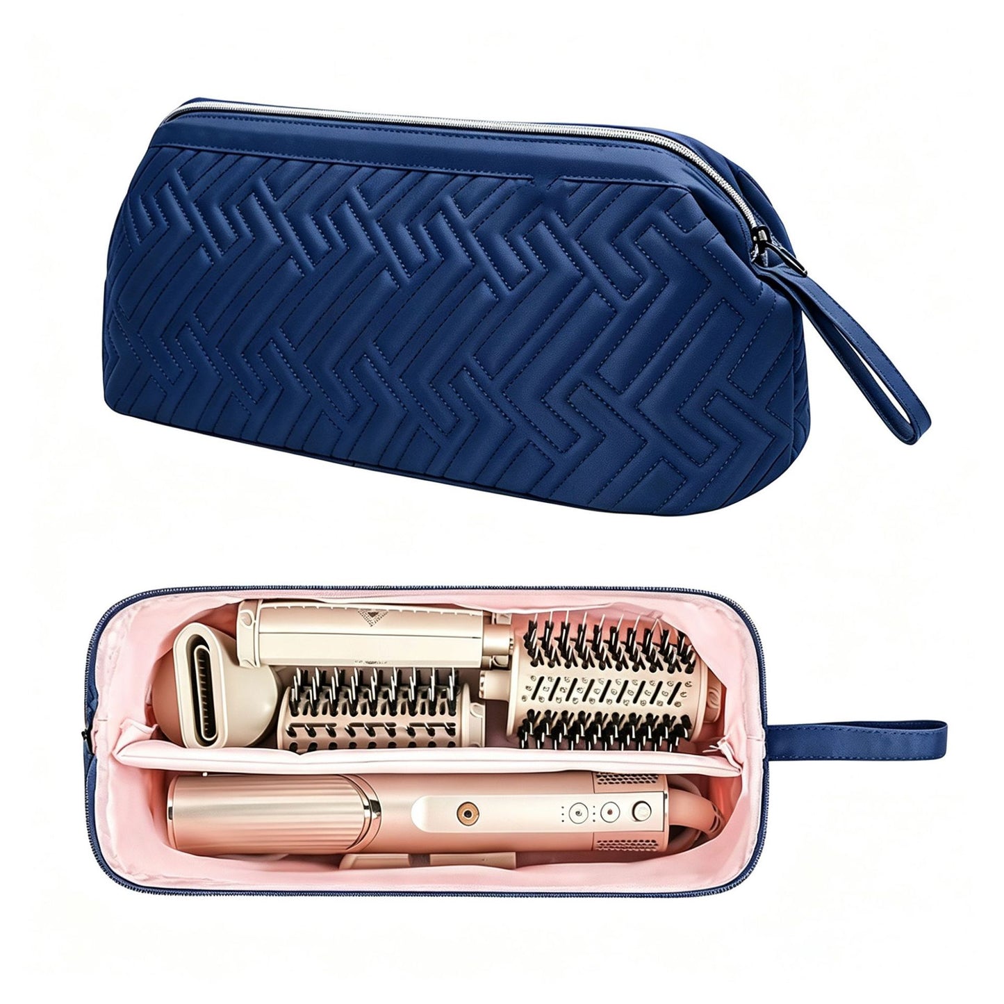 Kosmetik-Organizer-Tasche mit Eleganter Steppung Brehn