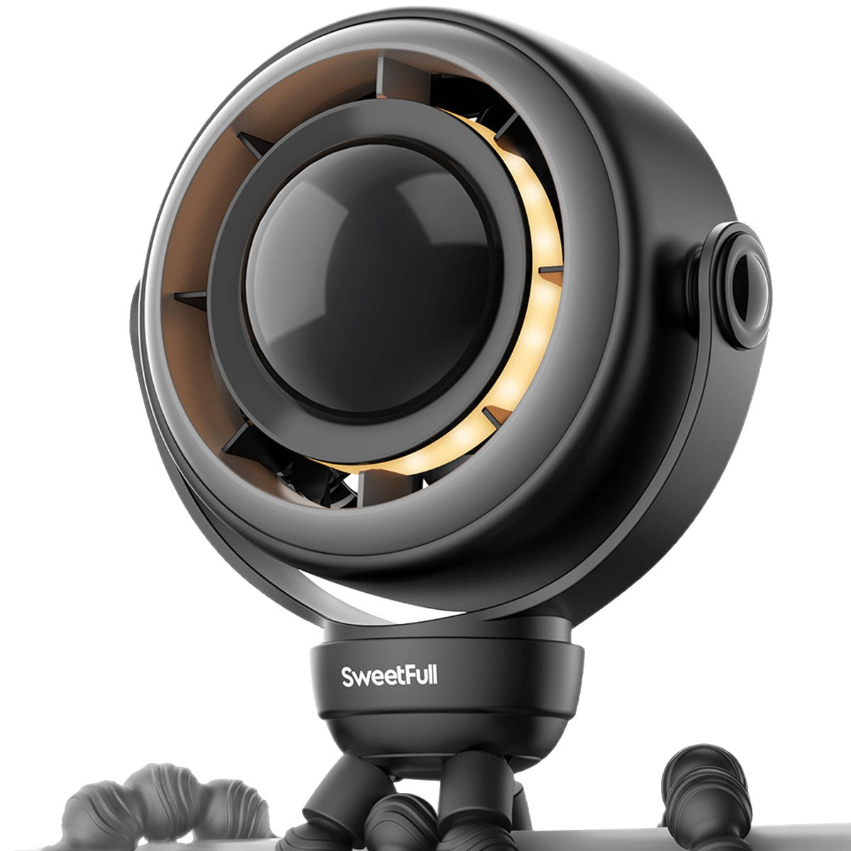 Unisex nan kompakte Livestreamingkamera mit integriertem Ringlicht und flexibler Lenker- und Rohrhalterung Brehn