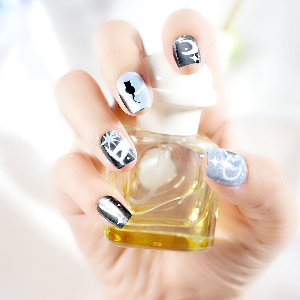 Künstlerisches Themen-Press-On-Nagelset Brehn