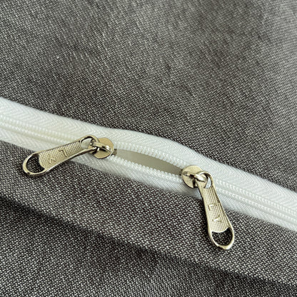 Gestreiftes Leinen-Bettwäsche-Set