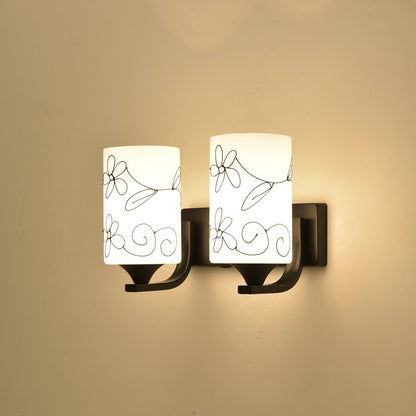 Künstlerisches Blumen Design Wandlampe