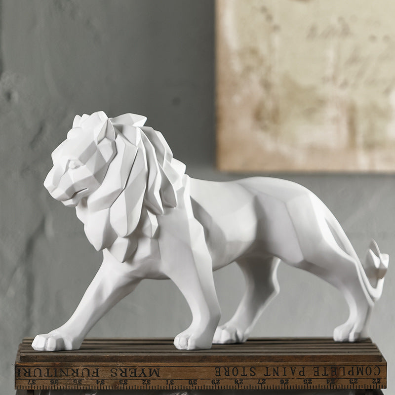 Elegante und moderne Löwen Skulptur Brehn