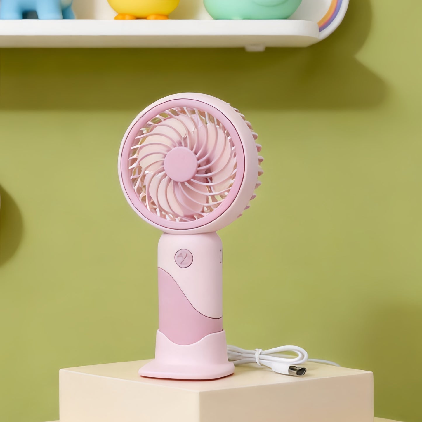 Damen tragbarer USB Mini-Handventilator mit flexiblem Neigungsmechanismus Brehn