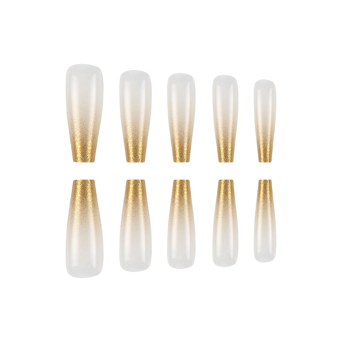 Luxuriöse Ombre Stiletto Press-On Nägel Brehn