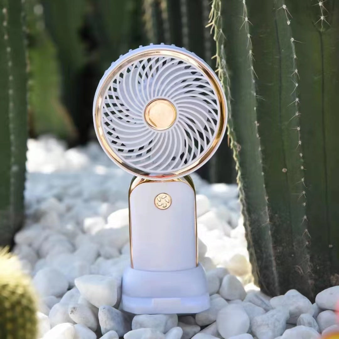 Damen Tragbarer Mini-Ventilator mit innovativem Spiral-Design Brehn