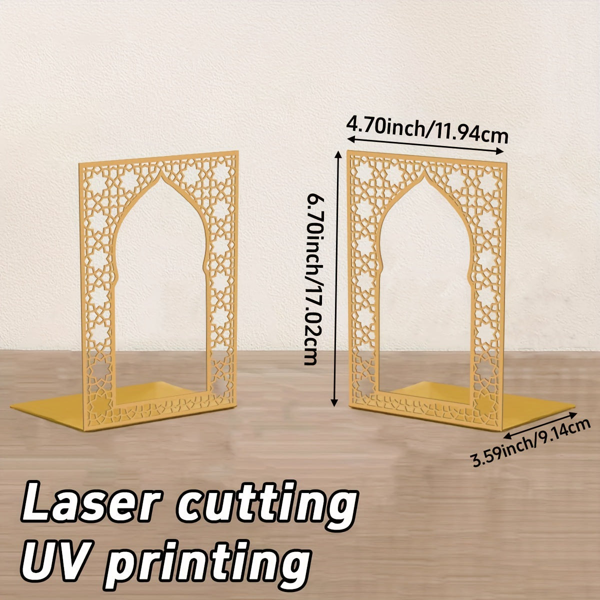 Dekorative Metallbuchstützen