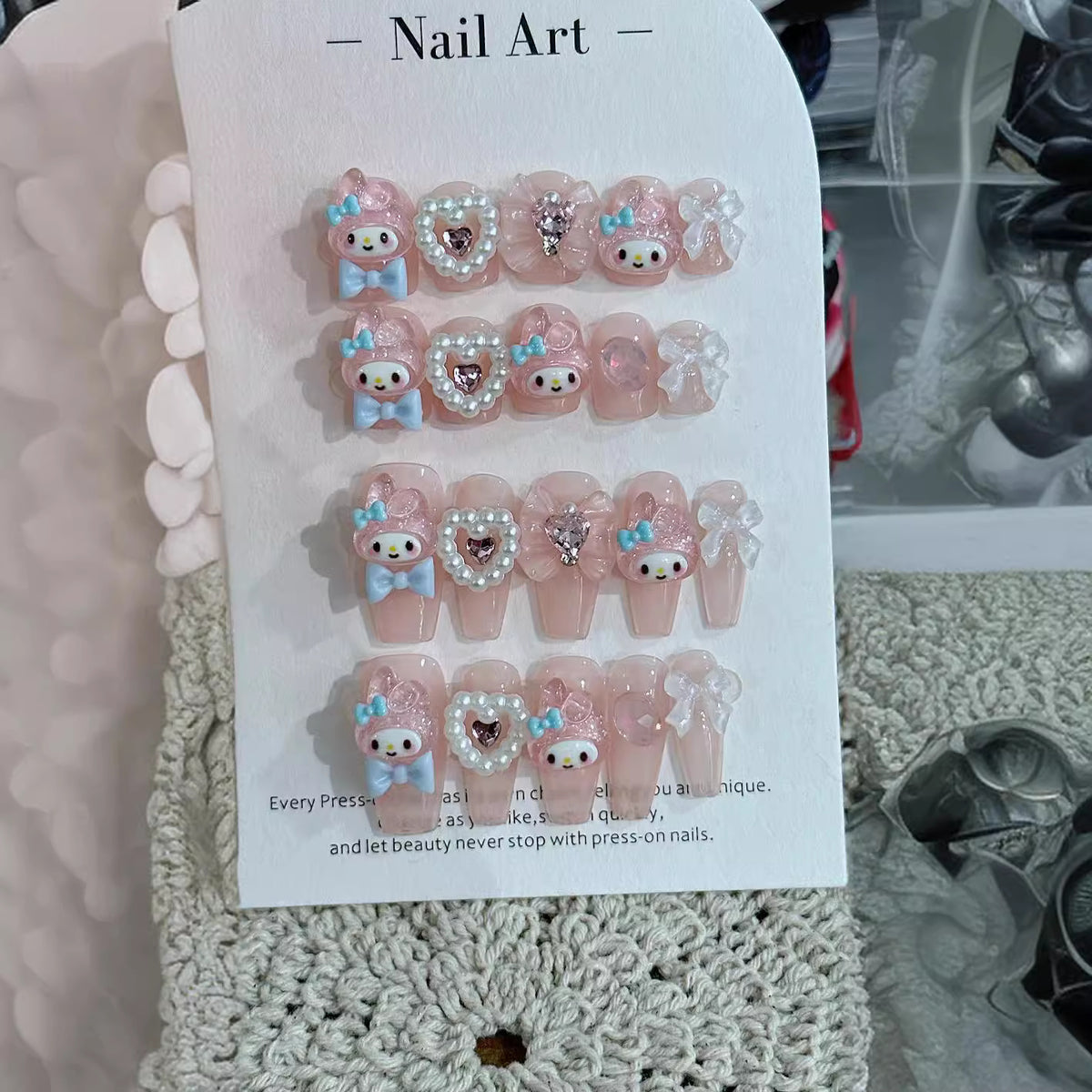 Launisch Süß Charakter Nagelkunst Set