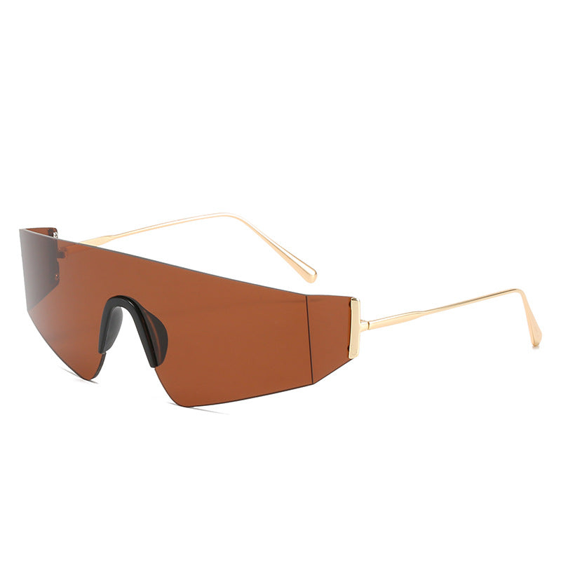 Damen futuristische Oversized-Sonnenbrille Brehn