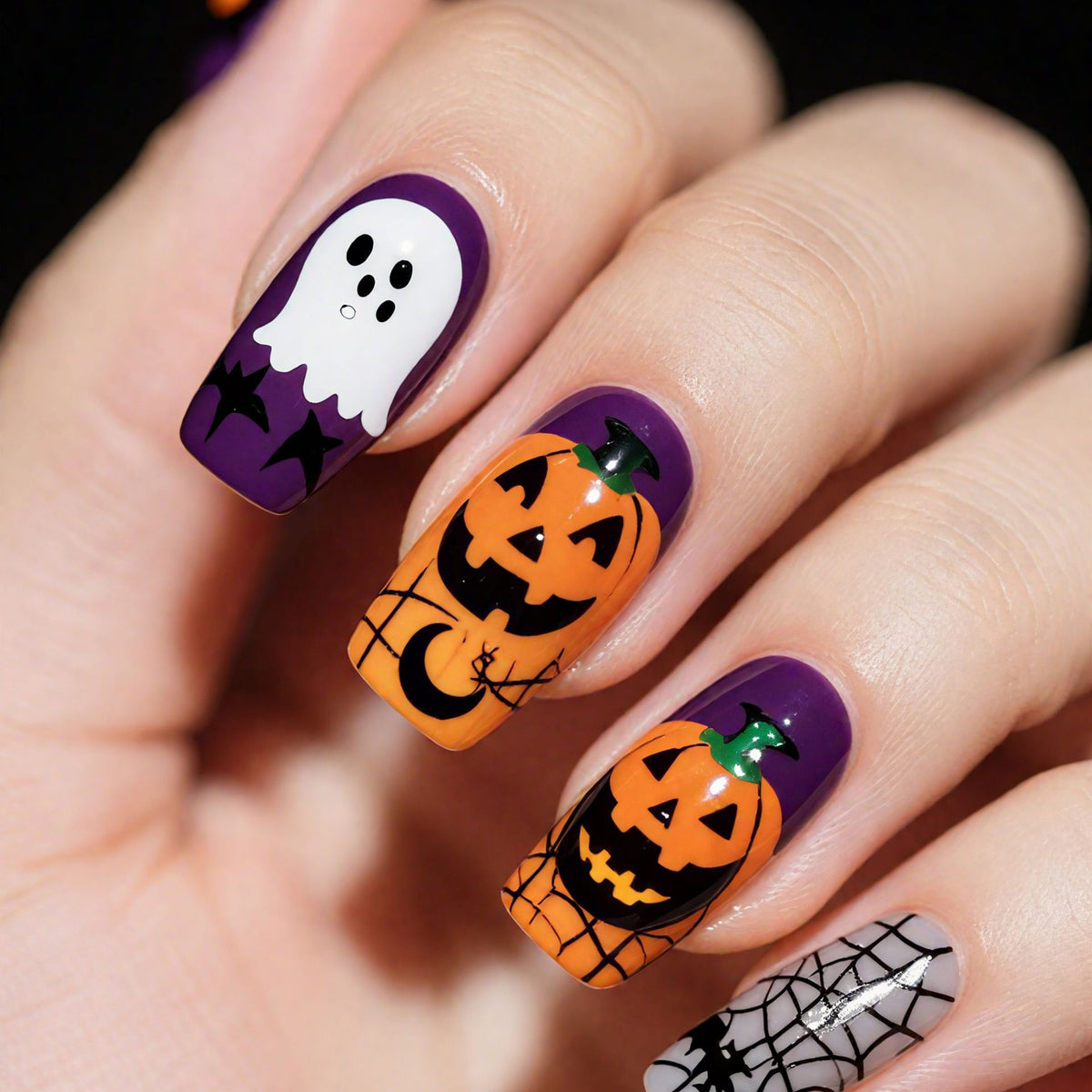 Gothic Floral Nagelkunst Design Brehn