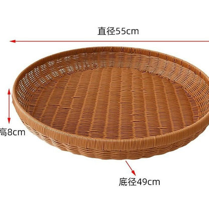 Unisex Runder Rattankorb Brehn