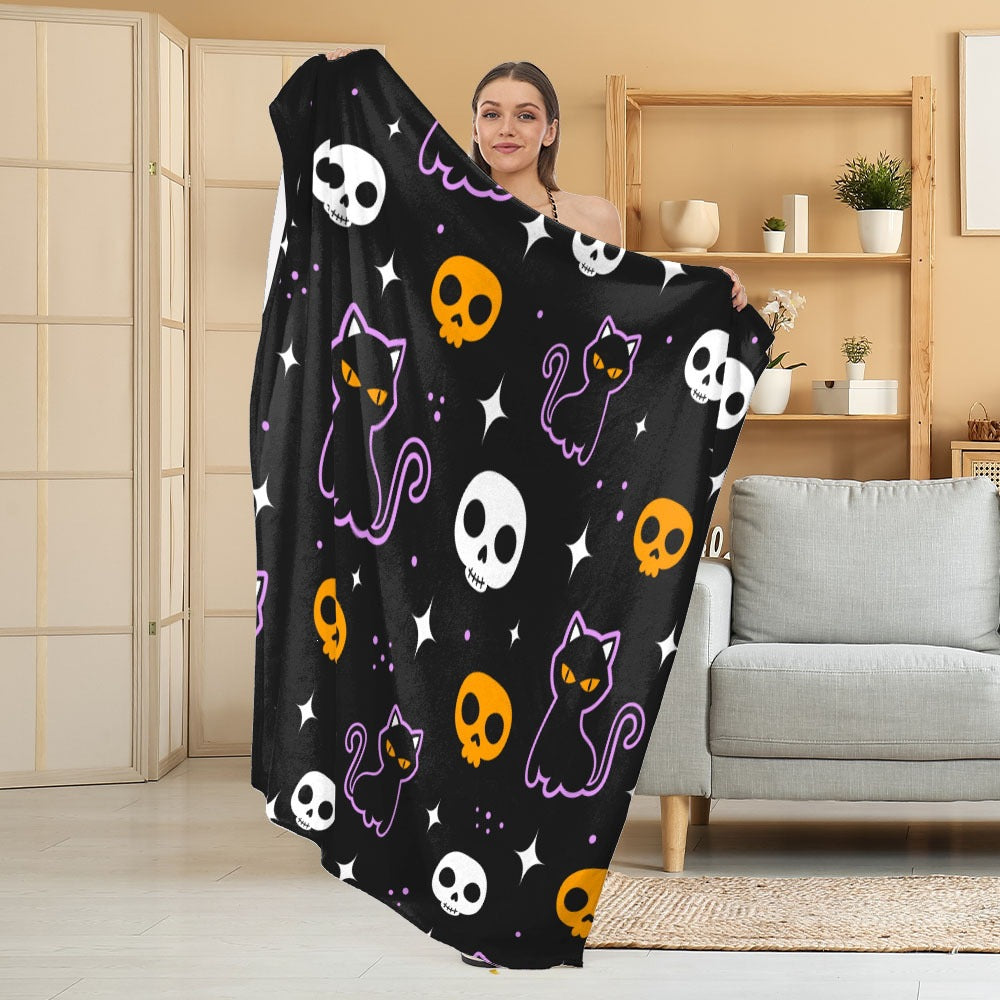 Gemütliche Halloween-Themen Fleece Decke
