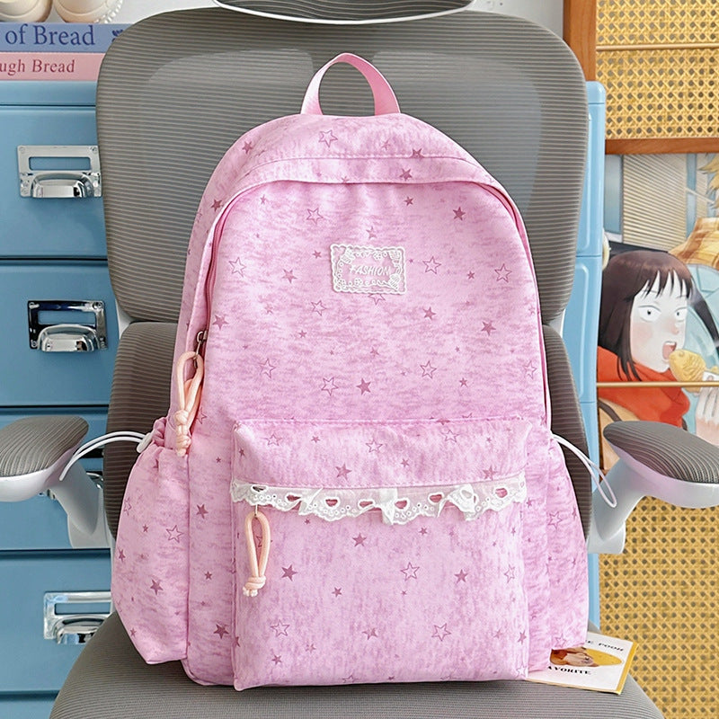 Stylischer Sternmuster-Rucksack Brehn