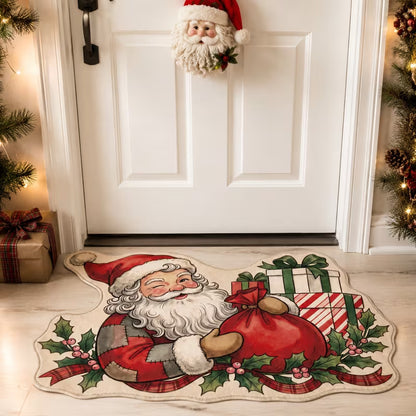 Fun Holiday Surfing Santa Bereichsteppich