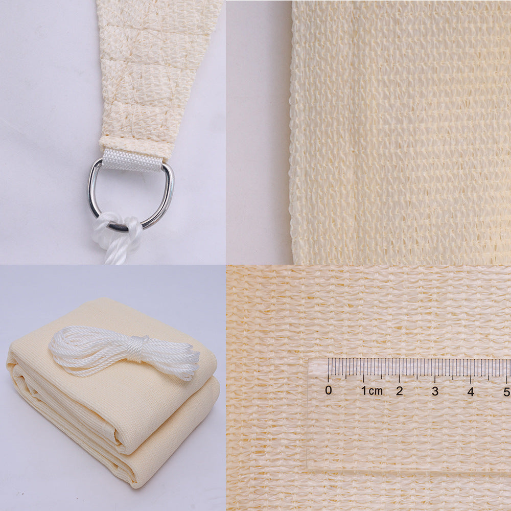 schwere, gestrickte UV-Schutz rechteckige Sonnensegel mit verstärkten Edelstahl D-Ring Ankern Brehn